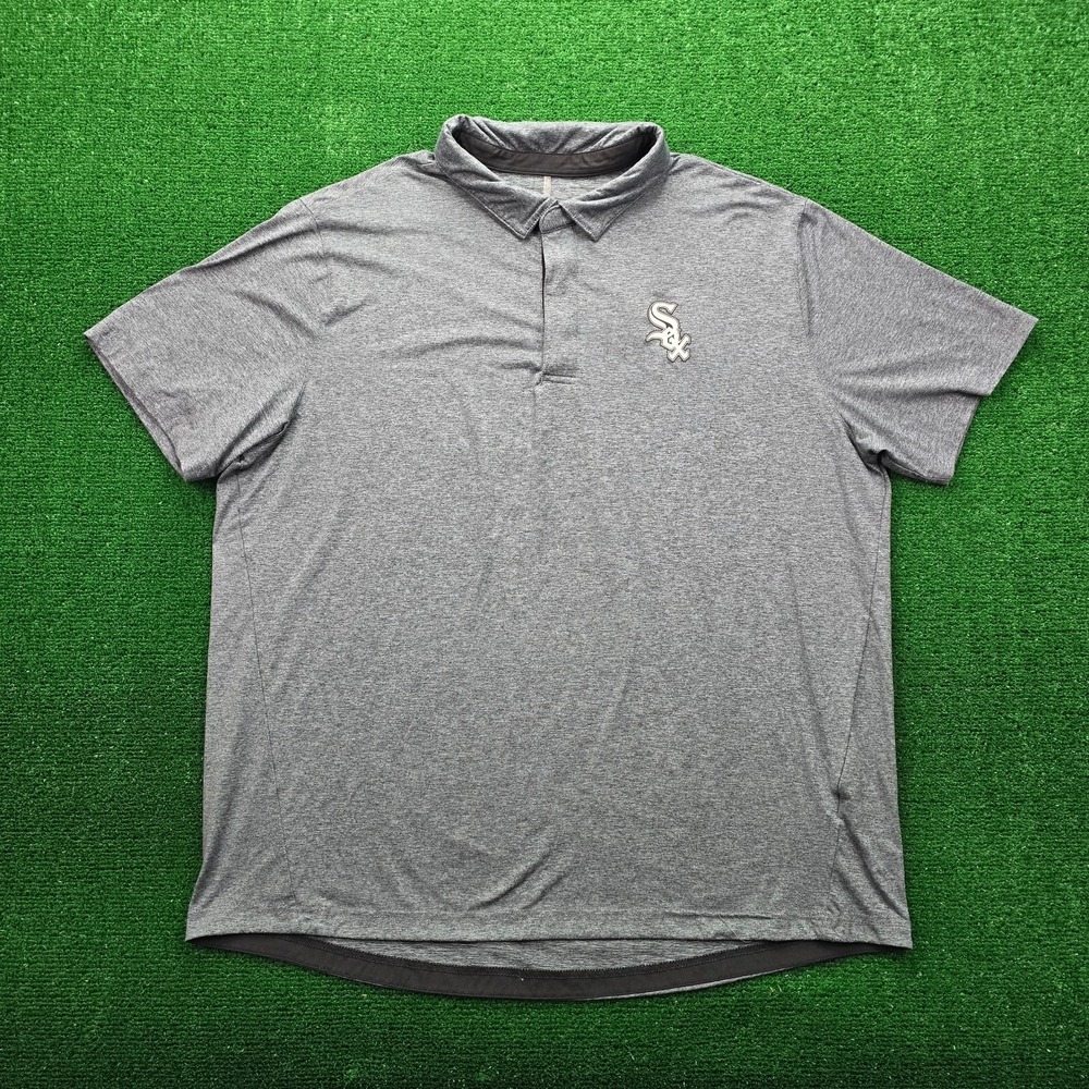 Chicago White Sox Polo Shirt Mens 2XL Grey MLB Genuine Merchandise Performance